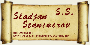 Slađan Stanimirov vizit kartica